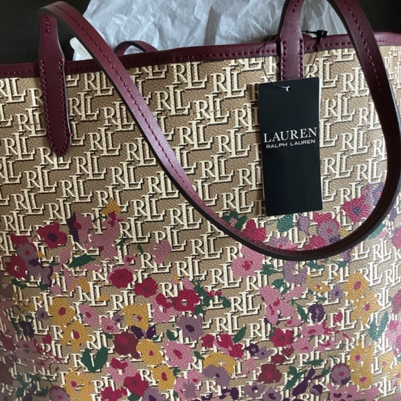 Ralph Lauren canvas, leather, extra large tote - Picture 7 of 7